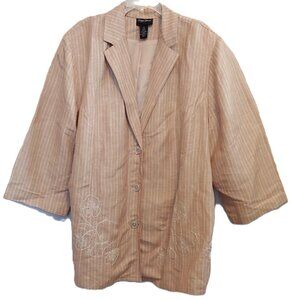 Maggie Barnes Tan/Beige Lightweight Jacket